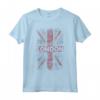 Londra Inghilterra Distressed Union Jack Maglietta - Souvenir Memento Turistico - Taglio Classico e Leggero
