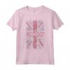 Londra Inghilterra Distressed Union Jack Maglietta - Souvenir Memento Turistico - Taglio Classico e Leggero