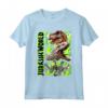Jurassic World Green Camo Predator Dinosaurs Maglietta - Officially Licensed HapTiger Apparel for Dinosaur Fans - Buy Online Now