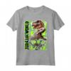 Jurassic World Green Camo Predator Dinosaurs Maglietta - Officially Licensed HapTiger Apparel for Dinosaur Fans - Buy Online Now