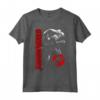 Jurassic World T-Rex Grid Background Logo Maglietta - Officially Licensed HapTiger Apparel for Dinosaur Fans - Buy Now!