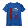 Jurassic World T-Rex Grid Background Logo Maglietta - Officially Licensed HapTiger Apparel for Dinosaur Fans - Buy Now!