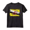 Maglietta Bandiera Bruneian con Disegno di Mappa di Brunei - Ideale per Residenti e Turisti - Acquista T-shirt Orgogliosa del Brunei