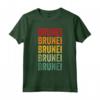 Brunei Arcobaleno Testo Design - Brunei Paese Maglietta per Mostrare il Tuo Orgoglio - Ideale come Regalo