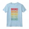 Brunei Arcobaleno Testo Design - Brunei Paese Maglietta per Mostrare il Tuo Orgoglio - Ideale come Regalo