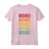 Brunei Arcobaleno Testo Design - Brunei Paese Maglietta per Mostrare il Tuo Orgoglio - Ideale come Regalo