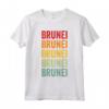 Brunei Arcobaleno Testo Design - Brunei Paese Maglietta per Mostrare il Tuo Orgoglio - Ideale come Regalo