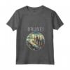 Paesaggio del Brunei Art Deco Maglietta con Collo a V - Ideale per Orgogliosi Cittadini e Turisti - Acquista T-shirt Souvenir Brunei