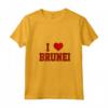 Donna Amo Brunei Maglietta con Collo a V - Design Esclusivo 'I Love Brunei' - Miglior Regalo per Chi Ama il Brunei