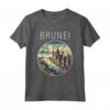 Paesaggio del Brunei Art Deco Maglietta - Design Unico per Viaggiatori e Turisti - Acquista Online!