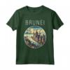 Paesaggio del Brunei Art Deco Maglietta - Design Unico per Viaggiatori e Turisti - Acquista Online!