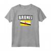 Brunei Maglietta - Motivo Bandiera del Brunei per Mostrare il Tuo Orgoglio Nazionale