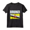 Emblema Bandiera Brunei Maglietta - Leggera e Stilosa - Ideale per Mostrare il Patriottismo