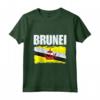 Emblema Bandiera Brunei Maglietta - Leggera e Stilosa - Ideale per Mostrare il Patriottismo