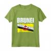 Emblema Bandiera Brunei Maglietta - Leggera e Stilosa - Ideale per Mostrare il Patriottismo