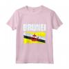 Emblema Bandiera Brunei Maglietta - Leggera e Stilosa - Ideale per Mostrare il Patriottismo