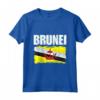 Emblema Bandiera Brunei Maglietta - Leggera e Stilosa - Ideale per Mostrare il Patriottismo