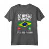 Bandiera Brunei Appelle et Je Dois Partir - Maglietta per Viaggiatori - Idea Regalo Calcio Brunei