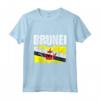Emblema Mappa Bandiera del Brunei Maglietta - Leggera e Taglio Classico - Ideale per Mostrare l'Orgoglio Bruneiano