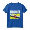Emblema Mappa Bandiera del Brunei Maglietta - Leggera e Taglio Classico - Ideale per Mostrare l'Orgoglio Bruneiano