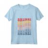Brunei Groovy Retro Maglietta con Collo a V - Grafica Bruneian per Veri Fan del Brunei