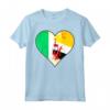 Patrimonio del Cuore Mix di Cuori Irlandesi e Bruneiani - Maglietta Nazionale del Brunei - Ideale come Regalo di Natale