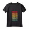 Donna Brunei Arcobaleno Testo Design - Brunei Paese Maglietta con Collo a V - Mostra il tuo Orgoglio!