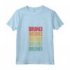 Donna Brunei Arcobaleno Testo Design - Brunei Paese Maglietta con Collo a V - Mostra il tuo Orgoglio!