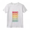 Donna Brunei Arcobaleno Testo Design - Brunei Paese Maglietta con Collo a V - Mostra il tuo Orgoglio!