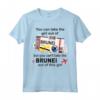 Brunei Ragazza - Brunei Imbarco Pass - Brunei Maglietta Patriottica per Donne Orgogliose - Regalo per Trasferimento dal Brunei