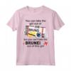 Brunei Ragazza - Brunei Imbarco Pass - Brunei Maglietta Patriottica per Donne Orgogliose - Regalo per Trasferimento dal Brunei