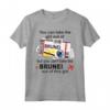 Brunei Ragazza - Brunei Imbarco Pass - Brunei Maglietta Patriottica per Donne Orgogliose - Regalo per Trasferimento dal Brunei