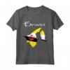 Maglietta Brunei - Camicia con Bandiera del Brunei per le Donne - Maglietta Orgoglioso Brunei-Americano per Uomo/Donna/Gioventù/Bambini/Ragazzi/Ragazze