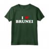 Country Heart Pride - Divertente I Love Brunei Maglietta - Abbigliamento Patriottico per Uomo e Donna - Ideale per le Vacanze ed Eventi