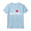 Country Heart Pride - Divertente I Love Brunei Maglietta - Abbigliamento Patriottico per Uomo e Donna - Ideale per le Vacanze ed Eventi