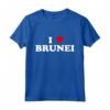 Country Heart Pride - Divertente I Love Brunei Maglietta - Abbigliamento Patriottico per Uomo e Donna - Ideale per le Vacanze ed Eventi
