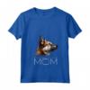 Donna Norvegese Buhund Mom Maglietta con Collo a V - Design Unico per Amanti dei Cani