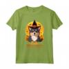 Norvegese Buhund Halloween Dog Howl O Ween Funny Pet Maglietta - Costume Divertente per Cane - Ideale per Halloween