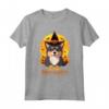 Norvegese Buhund Halloween Dog Howl O Ween Funny Pet Maglietta - Costume Divertente per Cane - Ideale per Halloween