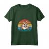 Donna Retro Vintage Norvegese Buhund Maglietta con Collo a V - Abbigliamento per Amanti dei Cani - Stile Anni '70 e '80