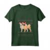 Donna Norvegese Buhund Natale Maglietta con Collo a V - Design Natalizio per Genitori di Buhund Norvegesi - Regalo Perfetto per Natale
