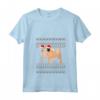 Donna Norvegese Buhund Natale Maglietta con Collo a V - Design Natalizio per Genitori di Buhund Norvegesi - Regalo Perfetto per Natale
