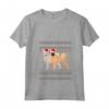 Donna Norvegese Buhund Natale Maglietta con Collo a V - Design Natalizio per Genitori di Buhund Norvegesi - Regalo Perfetto per Natale