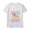 Donna Norvegese Buhund Natale Maglietta con Collo a V - Design Natalizio per Genitori di Buhund Norvegesi - Regalo Perfetto per Natale