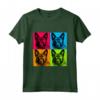 Norvegese Buhund Dog Pop Art Design - Colorato Maglietta per Amanti dei Cani - Regalo Ideale per Natale o Compleanni