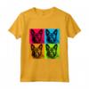 Norvegese Buhund Dog Pop Art Design - Colorato Maglietta per Amanti dei Cani - Regalo Ideale per Natale o Compleanni