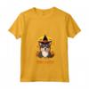 Norvegese Buhund Halloween Dog Howl O Ween Funny Pet Maglietta con Collo a V - Costume Carino per Cane