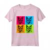 Norvegese Buhund Dog Pop Art Design - Maglietta Colorata per Amanti dei Cani - Regalo Perfetto per Natale, Compleanni e San Valentino