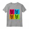 Norvegese Buhund Dog Pop Art Design - Maglietta Colorata per Amanti dei Cani - Regalo Perfetto per Natale, Compleanni e San Valentino