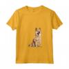 Donna Norvegese Buhund Maglietta con Collo a V - Design Illustrato del Buhund Norvegese - Ideale per gli Amanti dei Cani